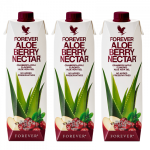 Forever Aloe Berry Nectar™ | Aloes do picia z żurawiną 1L Trójpak